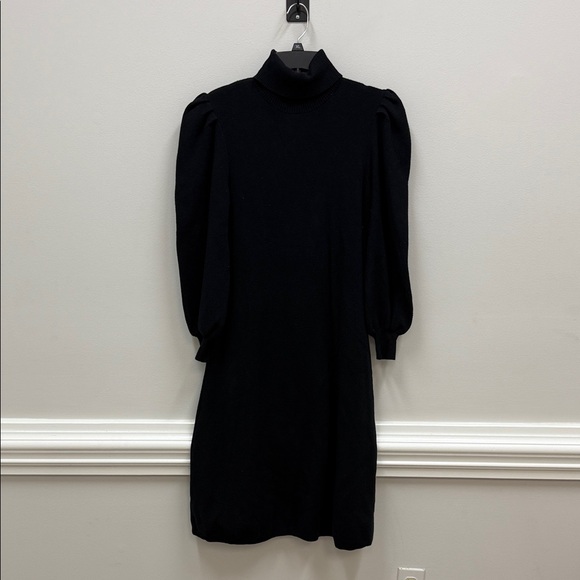 Who What Wear Black Puff Sleeve Long Sleeve Sweater Dress Sz XL! - Picture 1 of 9